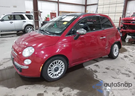 2012 Fiat 500 Lounge z USA, uszkodzony, nr VIN 3C3CFFCR7CT106580